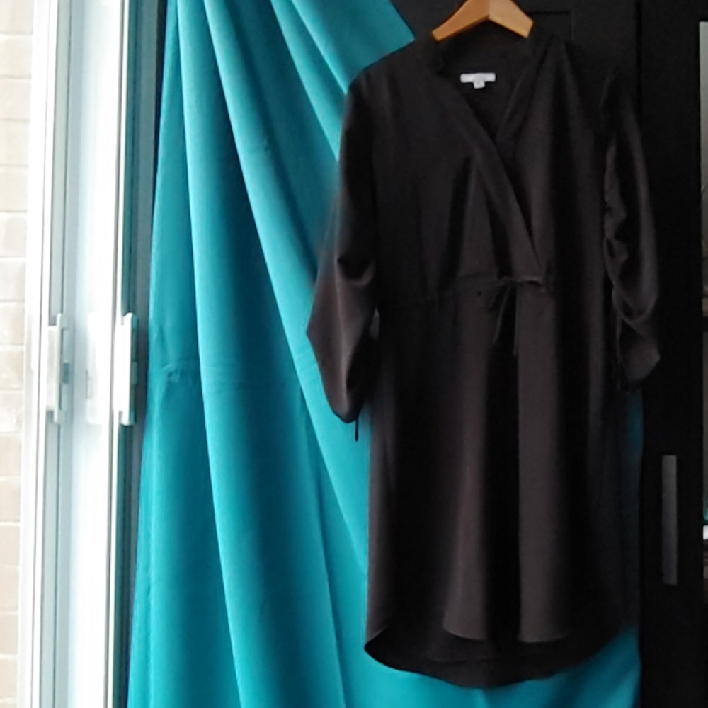 Halston Kimono Black Dress
